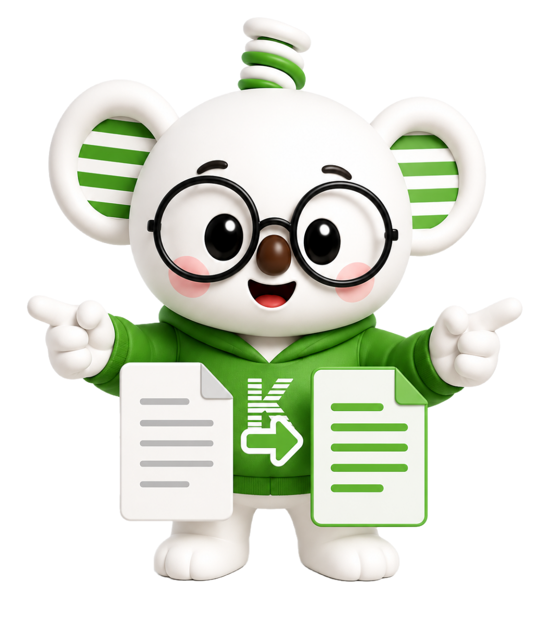 Maskot Komfychecker Siap Membantu